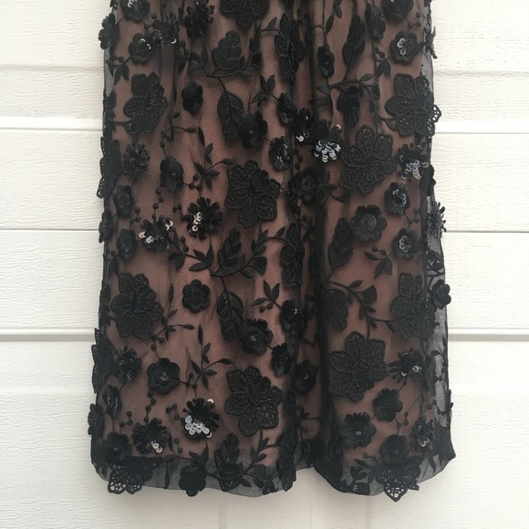FOR LOVE & LEMONS Beatrice Dress Floral Sequin Embroidered Mini